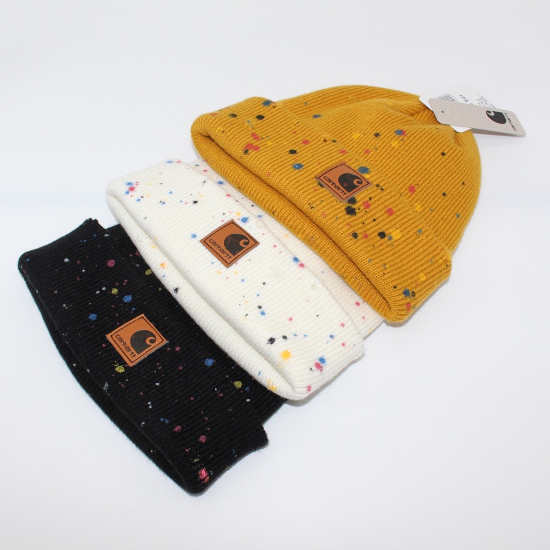 carhartt painted personality beanie hat Knitted hat ins hot Shopee