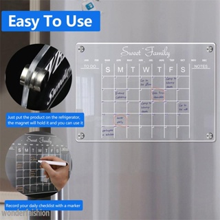 Fridge Magnet Sticker Calendar Board Planner Reusable Magnetic Dry