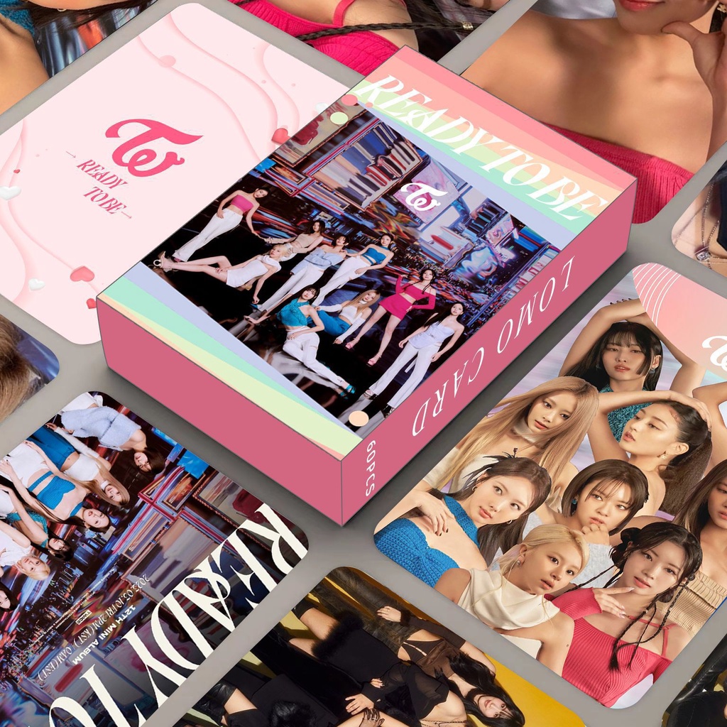 60pcs/box TWICE Album READY TO BE Photocards BETWEEN 1&2 HARE HARE Lomo