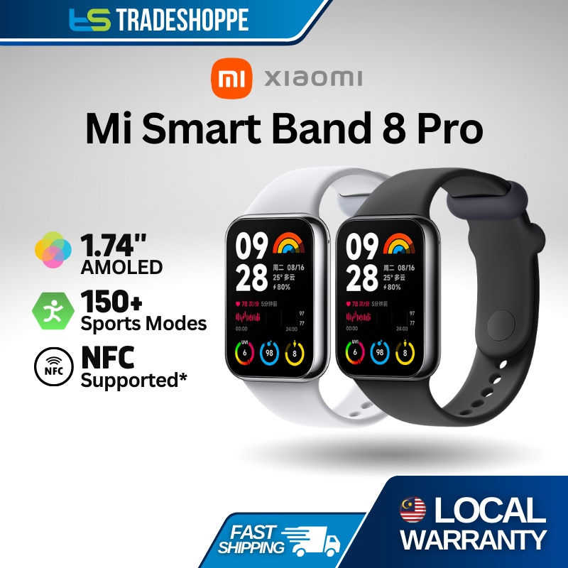 xiaomi mi smart band 8 pro tem nfc