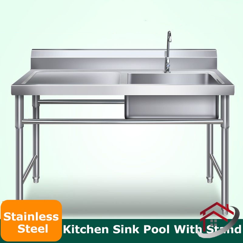 🔥READY STOCK🔥 Stainless Steel Sink Garden Sink With Stand Bracket