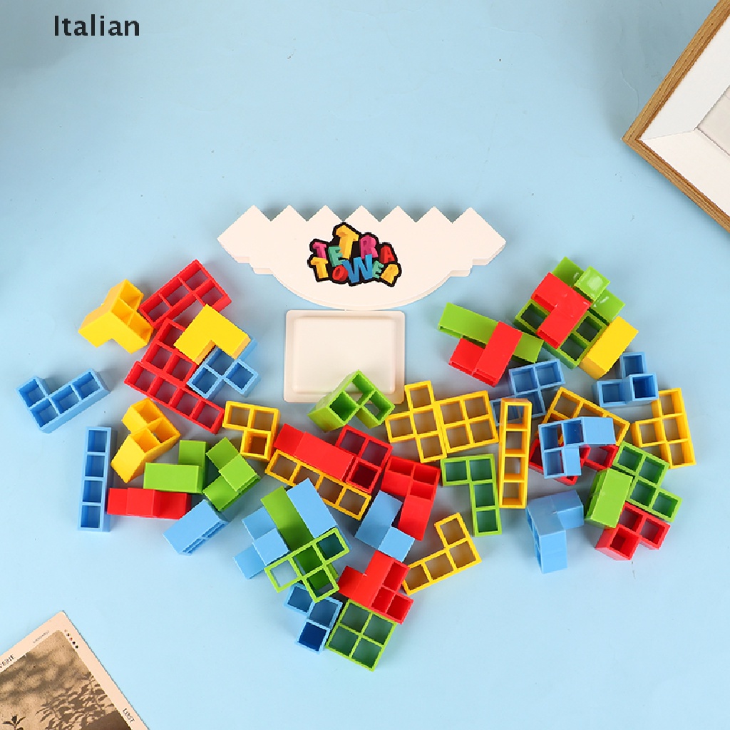 Italian Tetra Tower Game Stacking Blocks Stack Building Blocks Balance