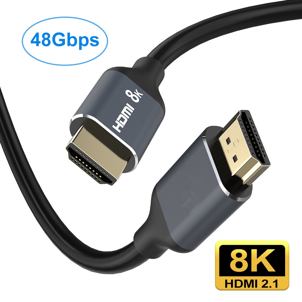 QGeeM 8K HDMI Cable HDMI 2.1 Wire for Xiaomi Xbox Serries X PS5 PS4 Chromebook Laptops 120Hz HDMI Splitter Digital Cable Cord 4K