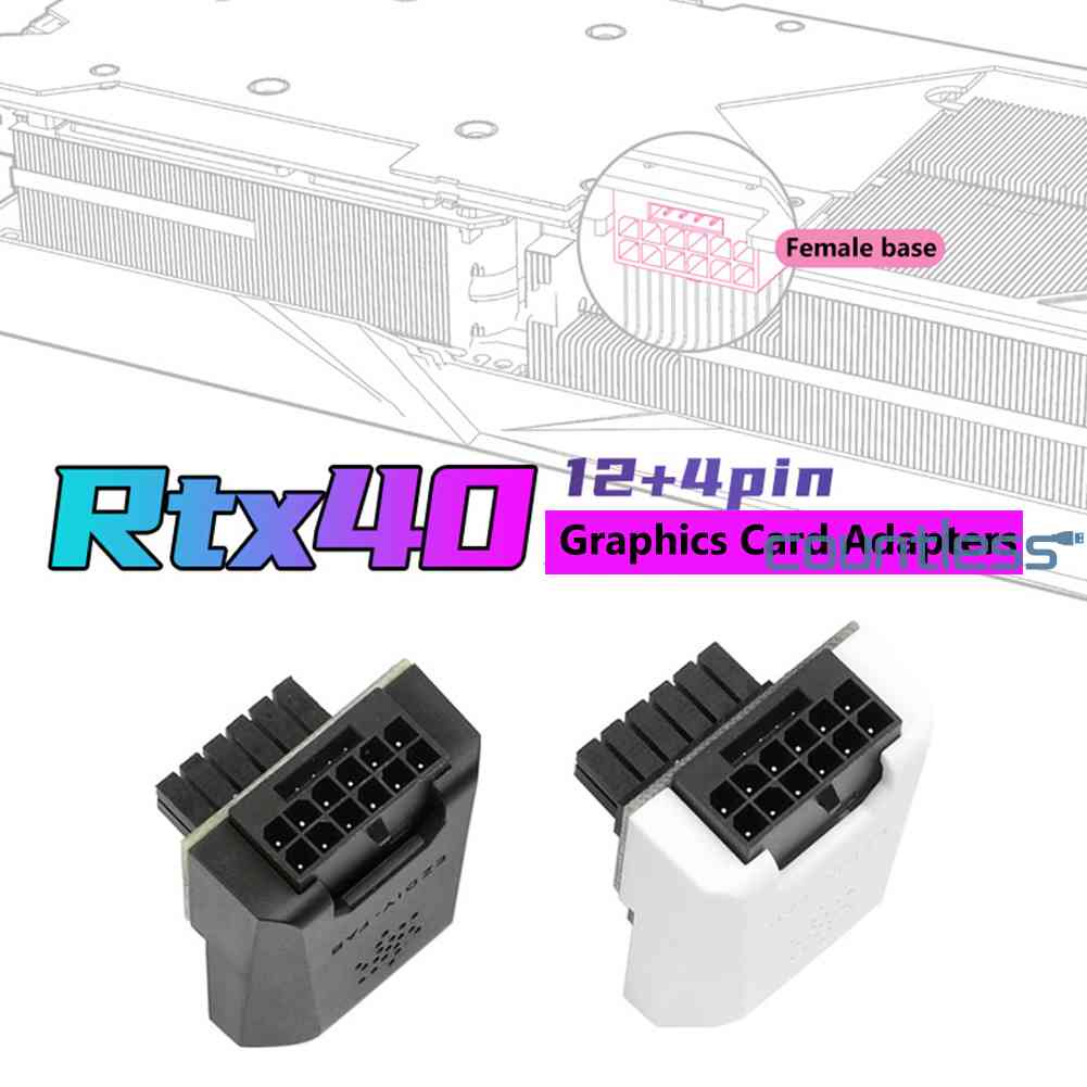 90 Degree Power Supply Adapter 450W for RTX 4090 4080 4070 Ti 3090