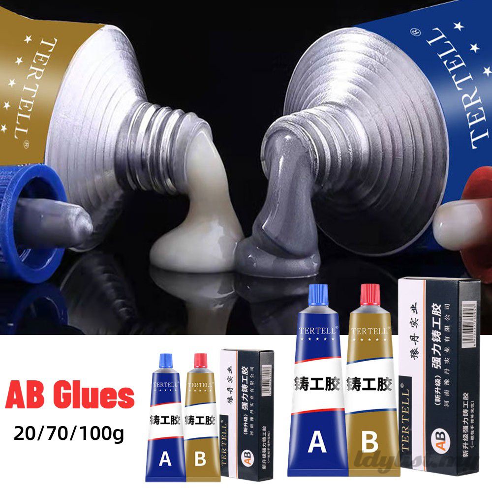 ღ Quick-drying Ab Glue Metal Cast Iron Repairing Adhesive Heat ...