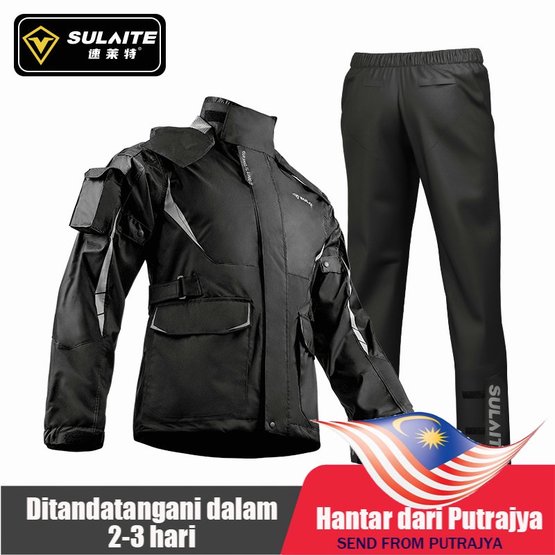 SULAITE Raincoat Motorcycle Riding Large big Rain Coat Thickened High