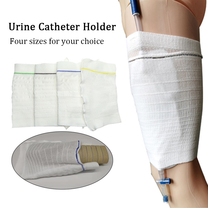 Breathable elastic band leg sleeve catheter bracket urine bag leg frame