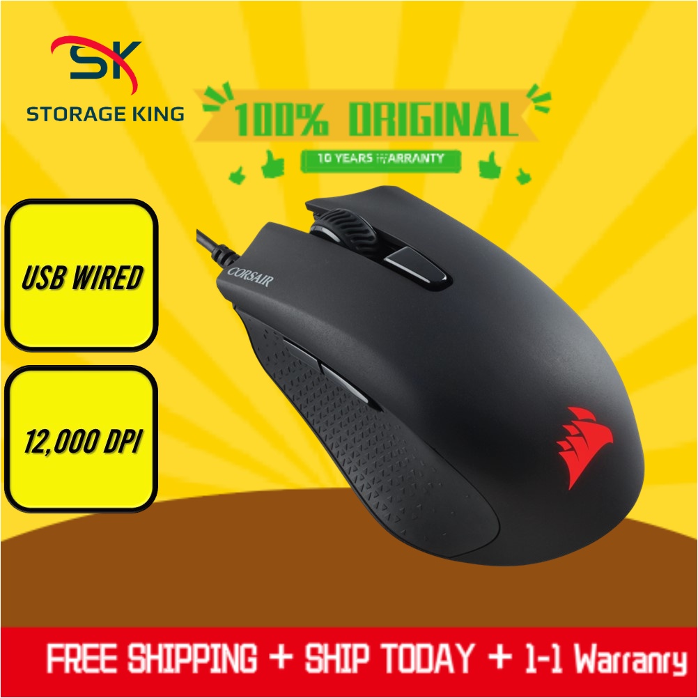 Corsair Harpoon PRO RGB USB Wired Optical Gaming Mouse iCUE (12000DPI ...