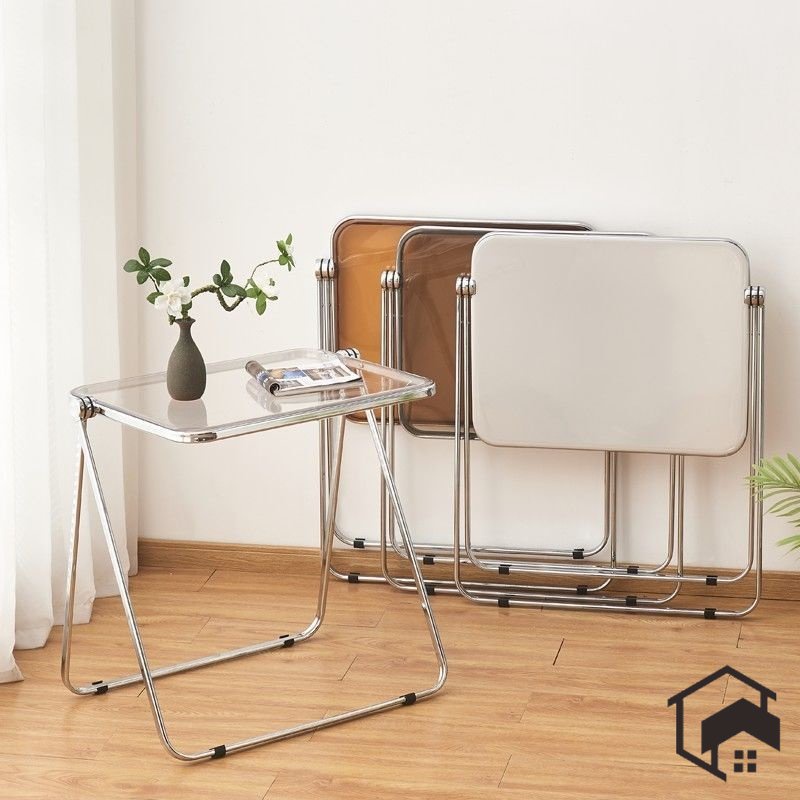 Acrylic Transparent Folding Table Net Red Simple Modern Table And Chair ...