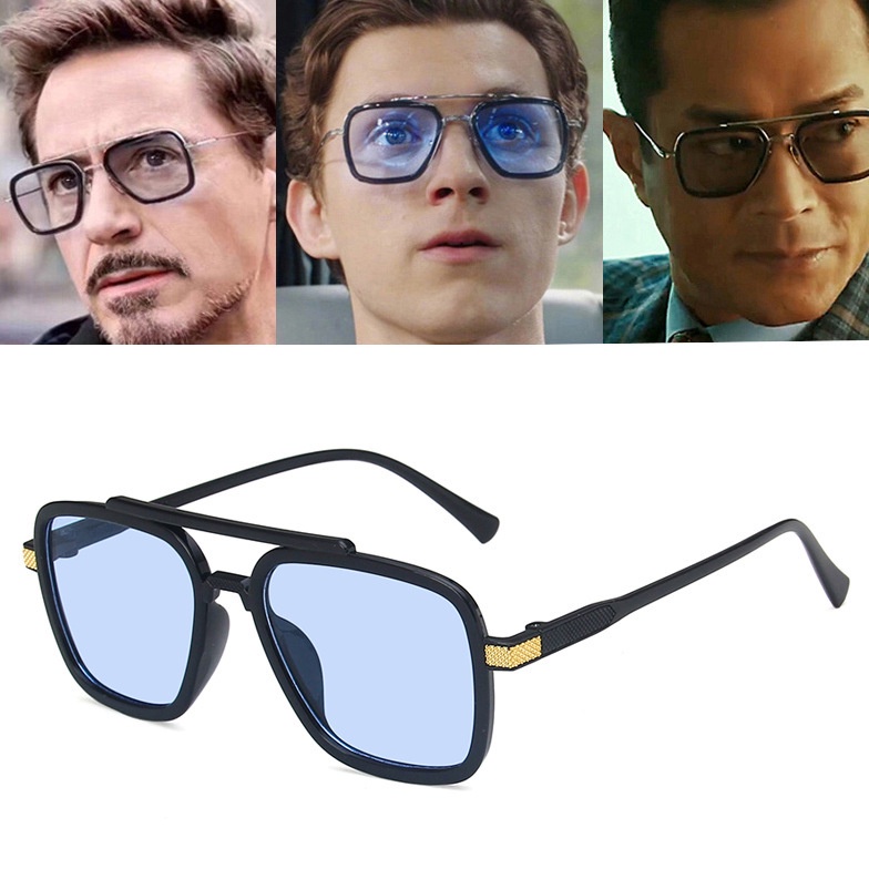 Tony Stark Glasses Men Women Sunglasses Iron Man Eyewear Steampunk Sun Glasses Shopee Malaysia 0683