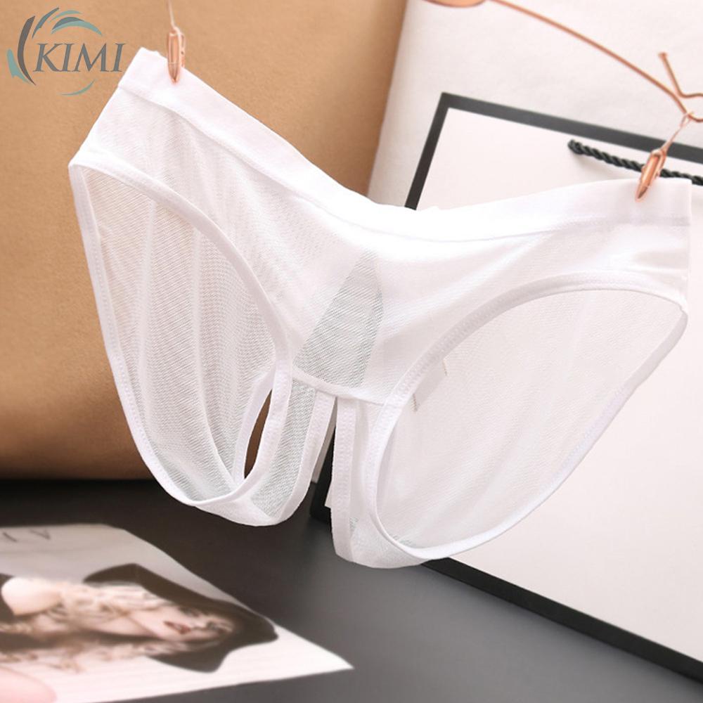 KIMIWomen Panties Bow Tie Gstring Hollow Japanese Low Waist Open Crotch Perspective Shopee