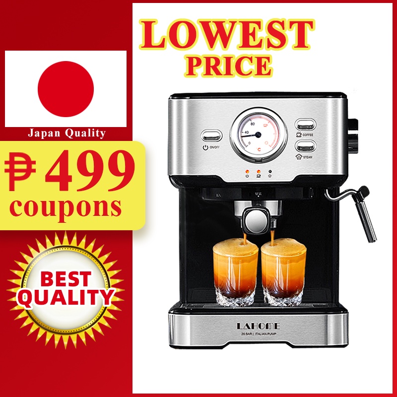 Espresso Coffee Maker Machine On With Milk Steamer KCB / Donlim