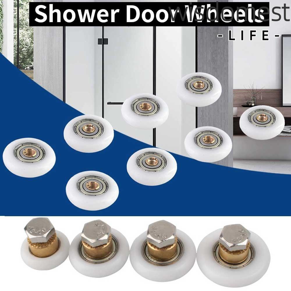 WISDOMEST1 Sliding Door Wheel, PVC Single Wheel Shower Door Rollers
