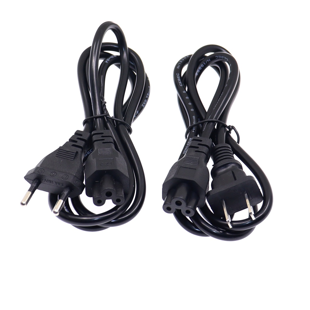 1.2m EU/US Plug to C5 AC Power Supply Adapter Cord Univesal extension ...