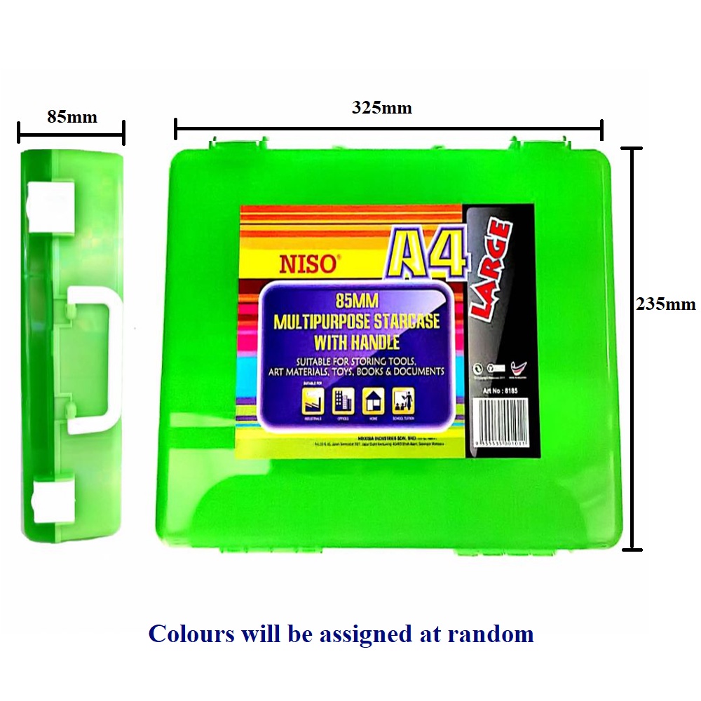 Niso 8185 A4 Size Plastic Document Case / Document Holder (85MM) With