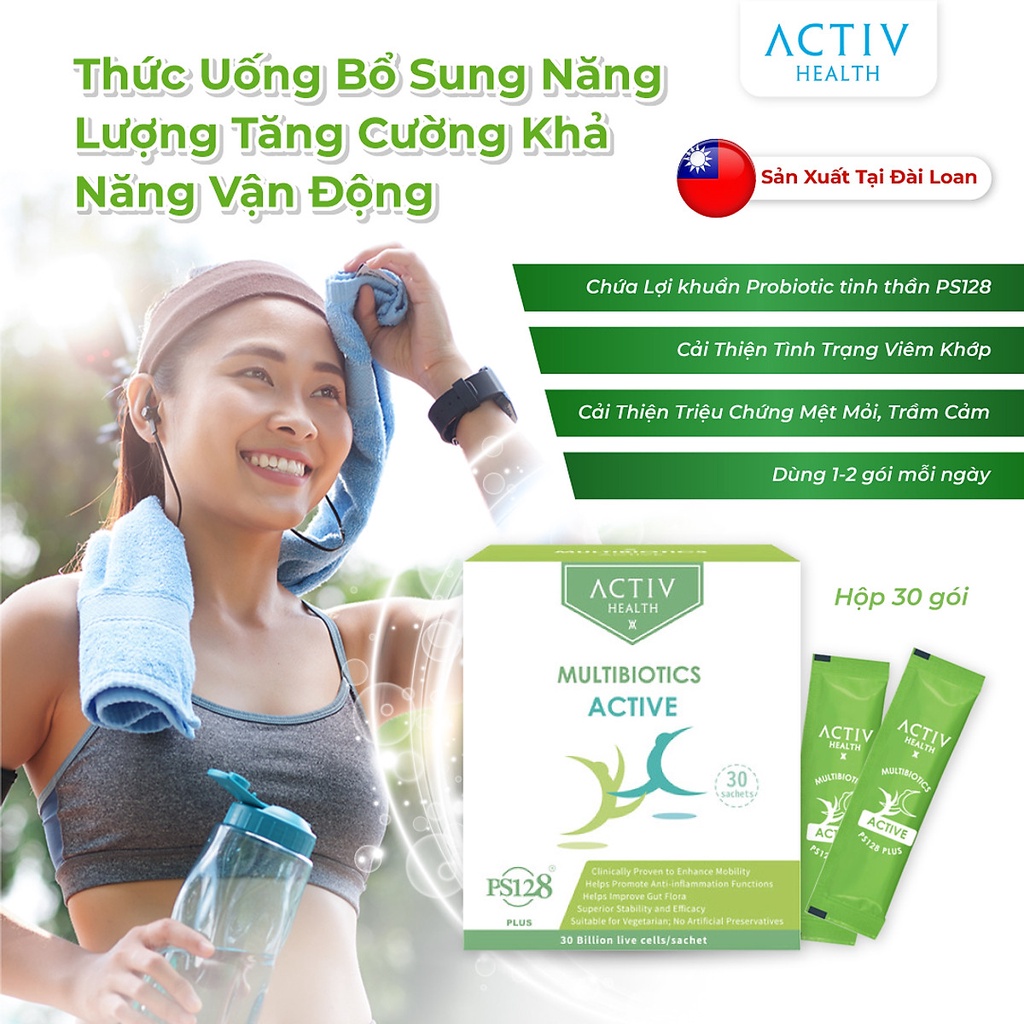 Activheealth Multibiotics Active Powdered Drinks Maintain Intestinal