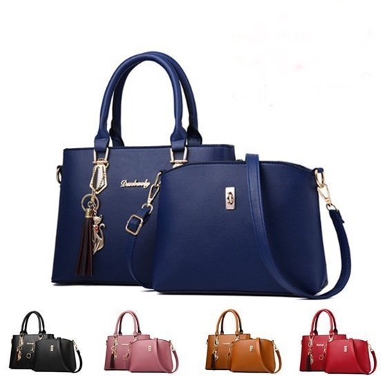 Sale Beg 2in1 Women Bag Set/ Women's Fashion Handbag Caual Shoulder Bag ...