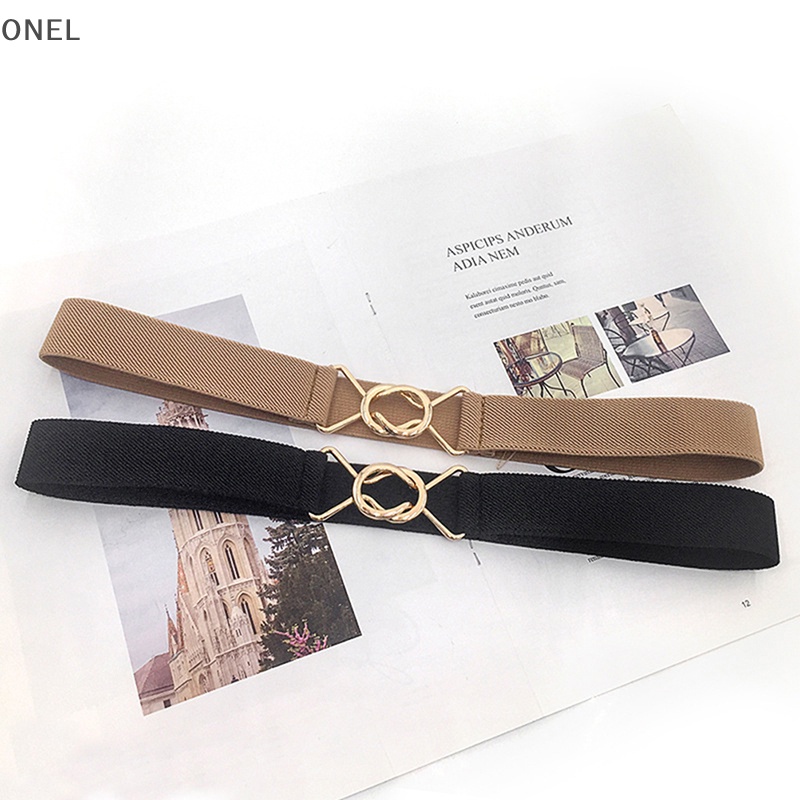 on Fashion Women Belts Waist Band Thin Elastic Waist Belt Dress Apparel