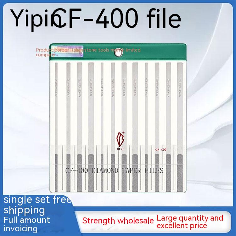 Yipin CF-400 Diamond Large Flat Diagonal File Flat Plastic Alloy Steel ...