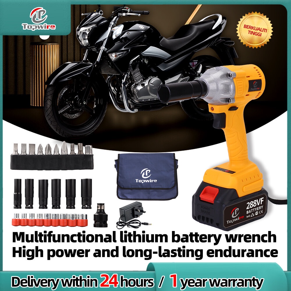 Topwire 288VF/388VF Impact Wrench Cordless Impact Wrench Tool 500 N.m 1 ...