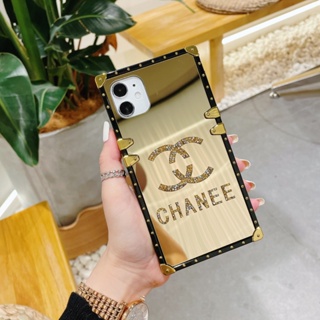 mirror case ITEL S18 4G A18 P38 P37 PRO P36 A58 LITE A56 S17 S16 VISION 3 2  1 PLUS Fashion Glossy Phone Case Luxury Square gold Cover