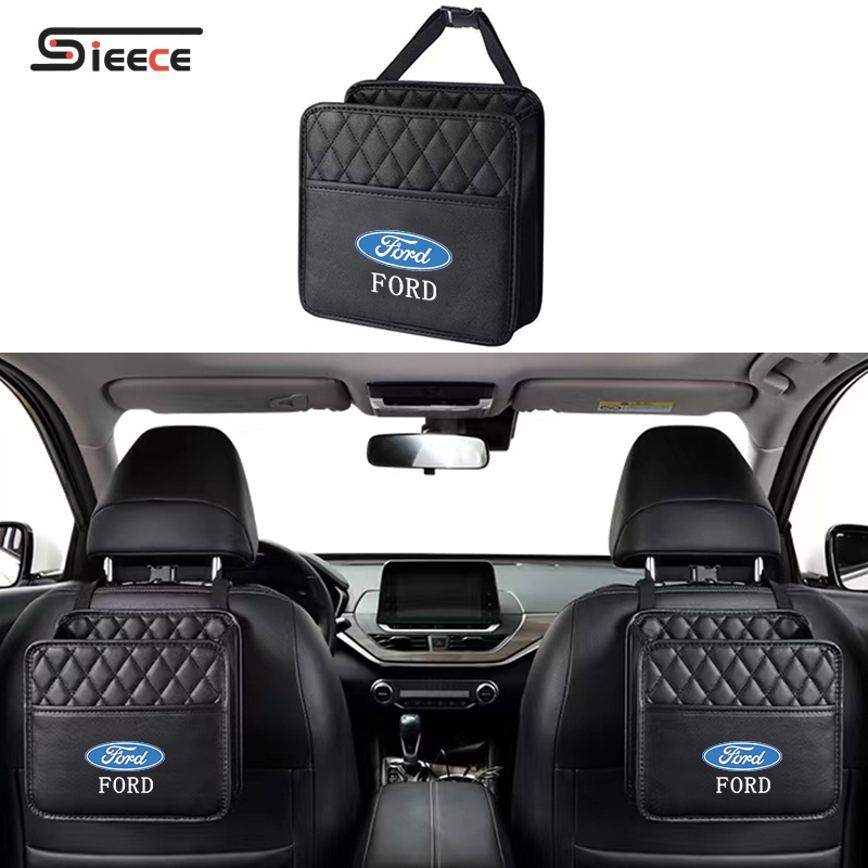 Sieece Leather Car Seat Back Organizer Car Storage Car Interior ...