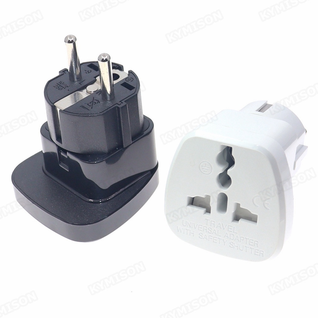 EU German Conversion Plug Germany Indonesia Travel Adapter Type F