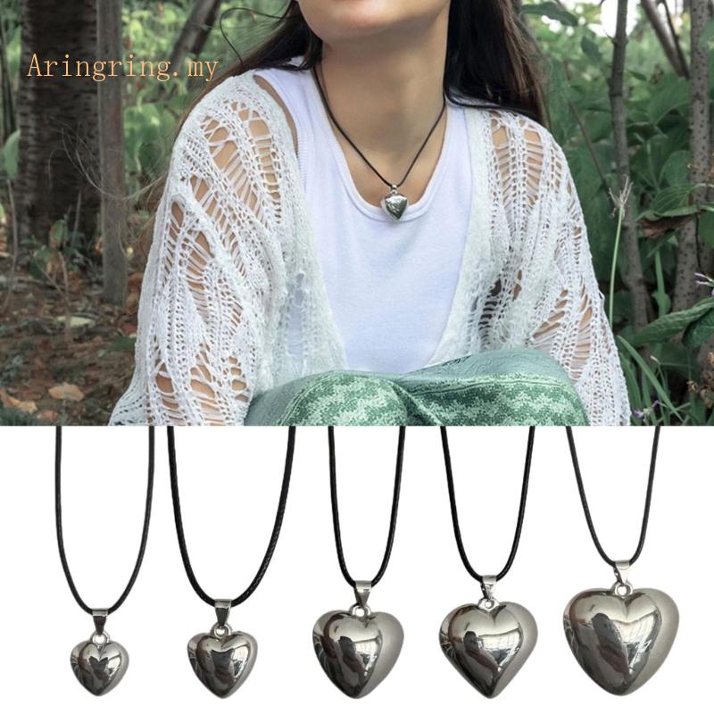 ARIN Heart Pendant Necklaces Harajuku Korean Necklace Sweet Cool Y2k