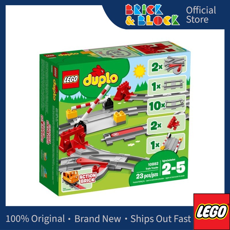 LEGO 10882 Train Tracks LEGO Duplo Shopee Malaysia