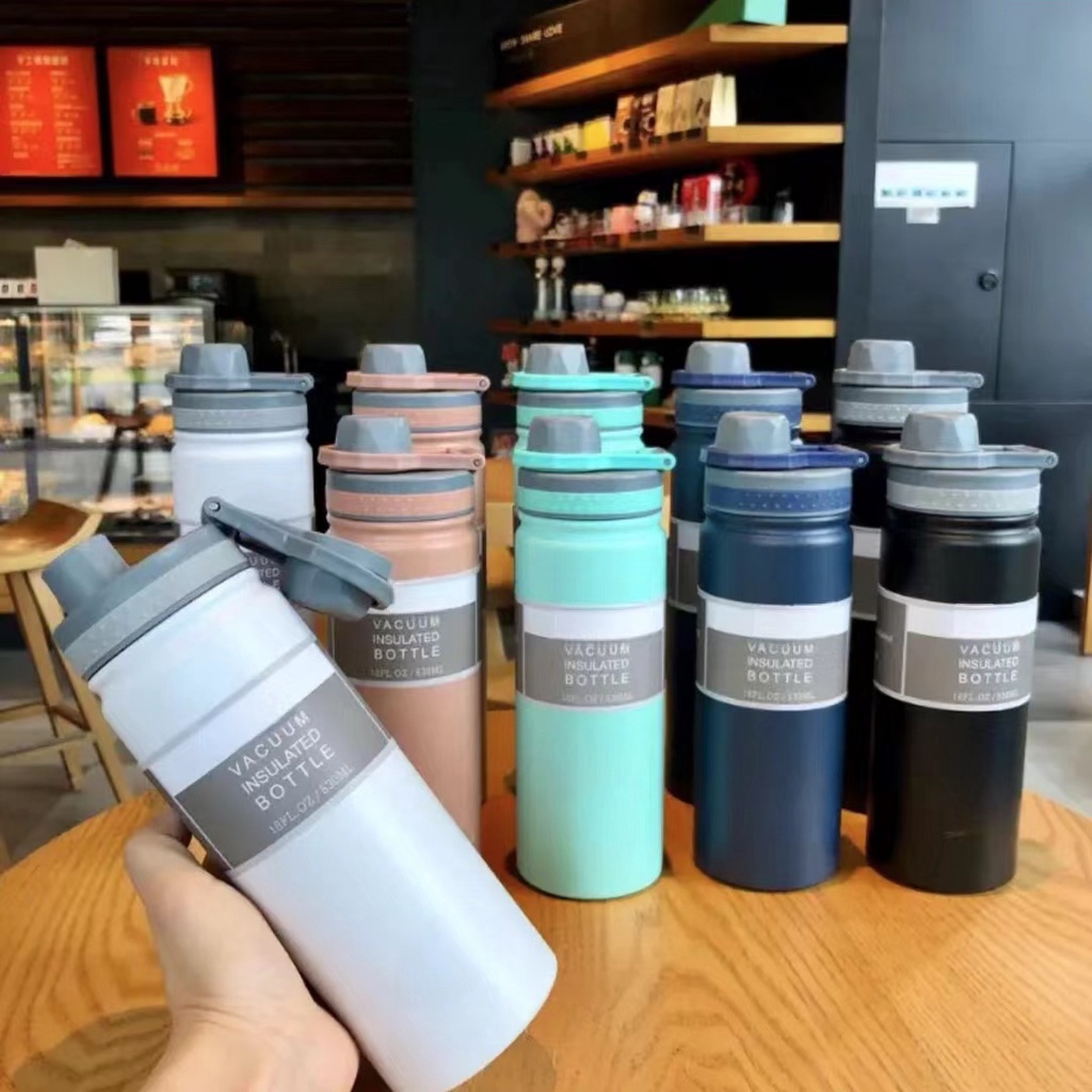 SW_ Thermos Cup 304 Stainless Steel Portable Water Bottle Tumbler ...