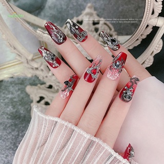  Punk Style Pink Gun Nail Charms 10PCS - 3D Metal Nail