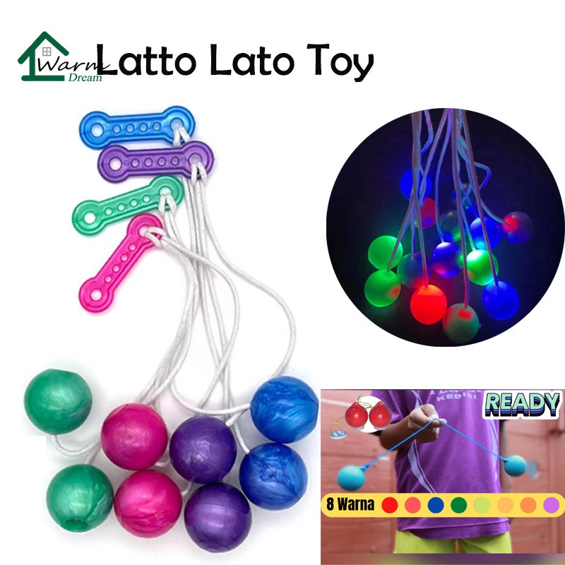 Pro-Clackers Lato-Lato Toys Clack Ball Latto Toy With Lights Snap Ball  Shake Impact Tek-Tek Children's Boy Decompression Toys