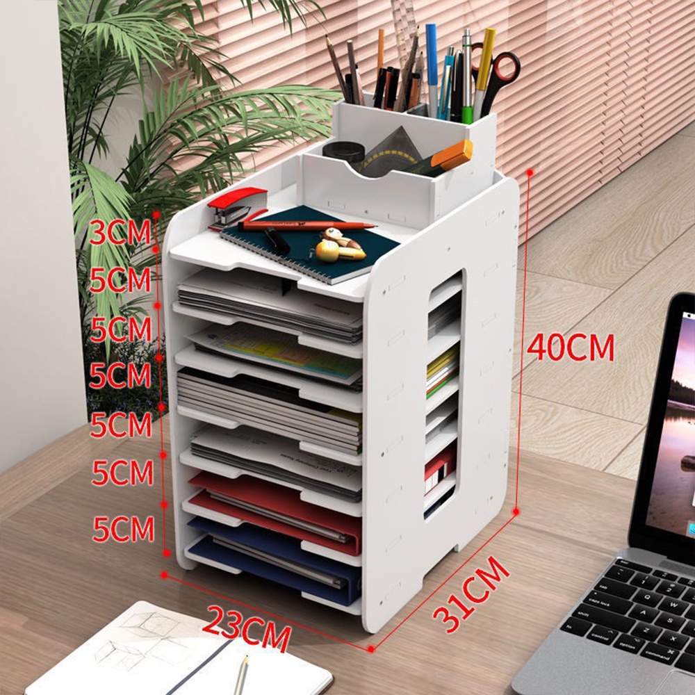 Hard Board Paper Tray File Desk Organizer Rack Document Table Desktop ...