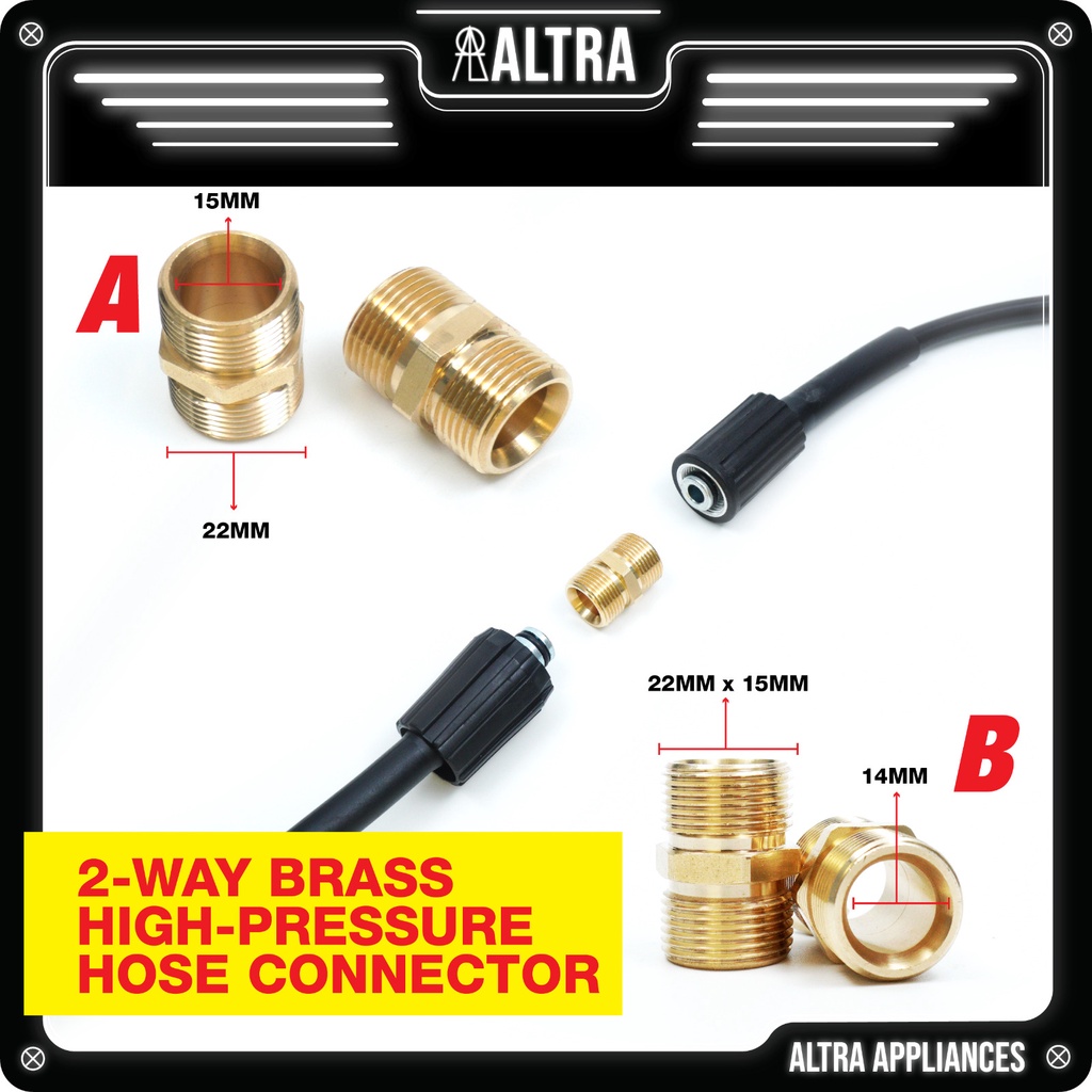2 WAY BRASS HIGHPRESSURE HOSE CONNECTOR / PENYAMBUNG HOS Shopee Malaysia
