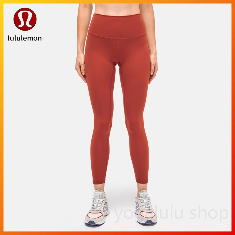 Lululemon Nude Yoga High Waist with Inner Pocket Fitness leggings D19037 Shopee Malaysia