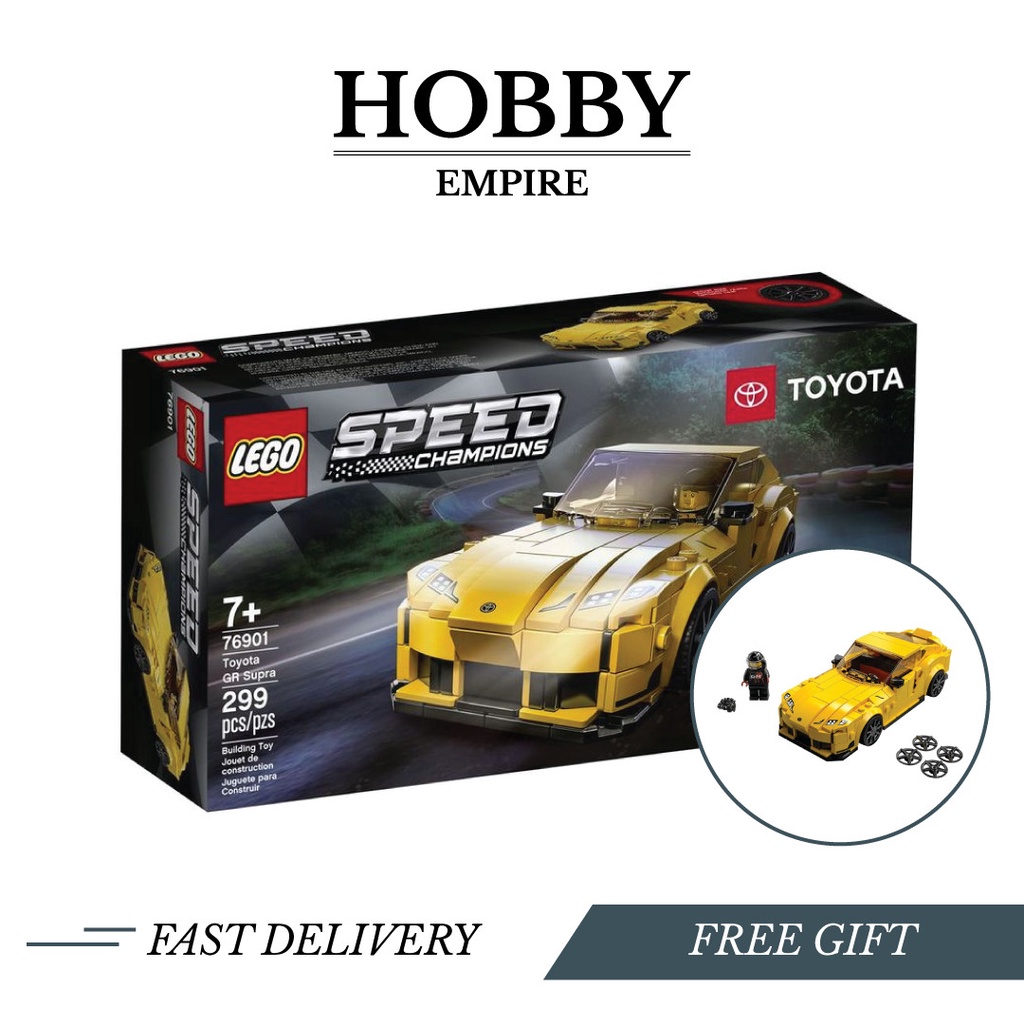 LEGO Speed Champions 76901 Toyota GR Supra *Original LEGO Set Extra Bubble  Wrap When Shipped*