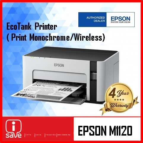 Epson EcoTank Monochrome M1120 Wi-Fi Ink Tank Printer | Shopee Malaysia