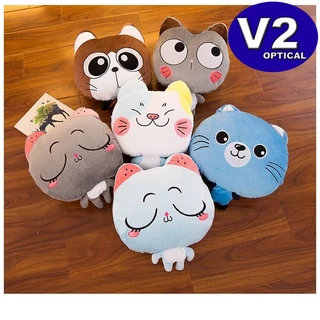 3 in 1 Cute Cat Multifunction Cushion Pillow With Blanket Hand Warmer Triple Nap Blanket car Air con