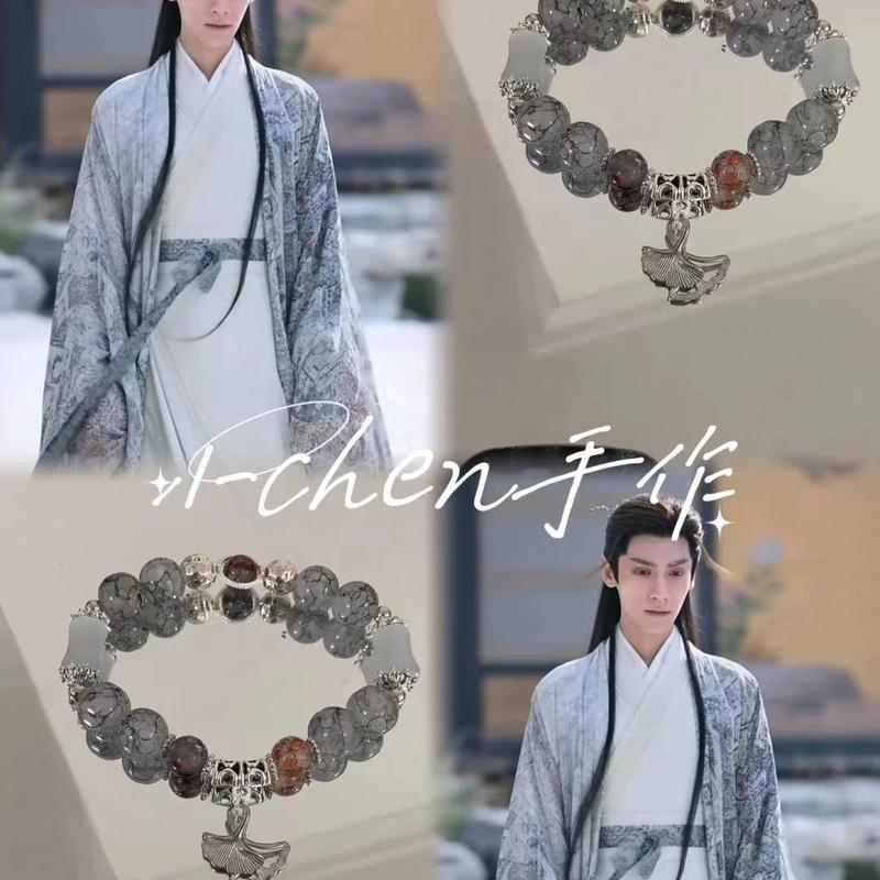 BarbieLong month bright bracelet Luo Yunxi hand-made hand string with ...