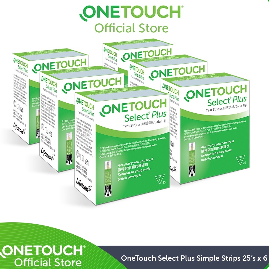 Onetouch Select Plus SImple Test Strips (1X25'S) [Single/Bundle] Exp ...