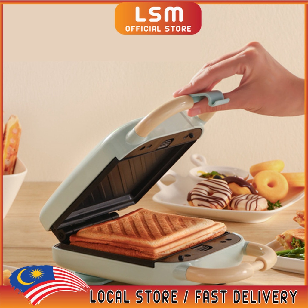 LSM Electric Sandwich Maker Removable Plate Breakfast Maker Bread Maker ...