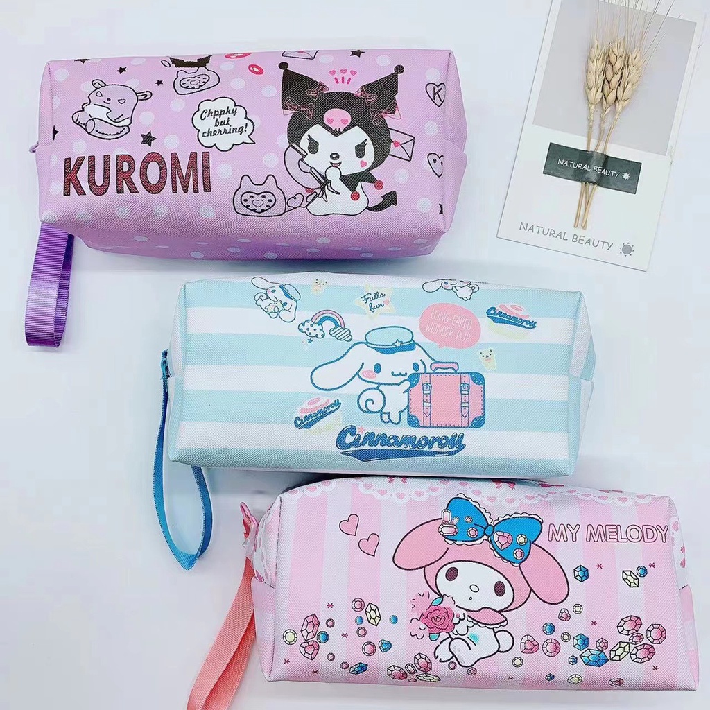 Sanrio pencil case Cute Girl Heart Japanese Wrist Leather Cartoon ...