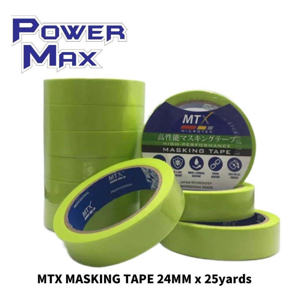MTX MASKING TAPE 24MM x 25yards 6pcs ( 1 Roll ) Shopee Malaysia
