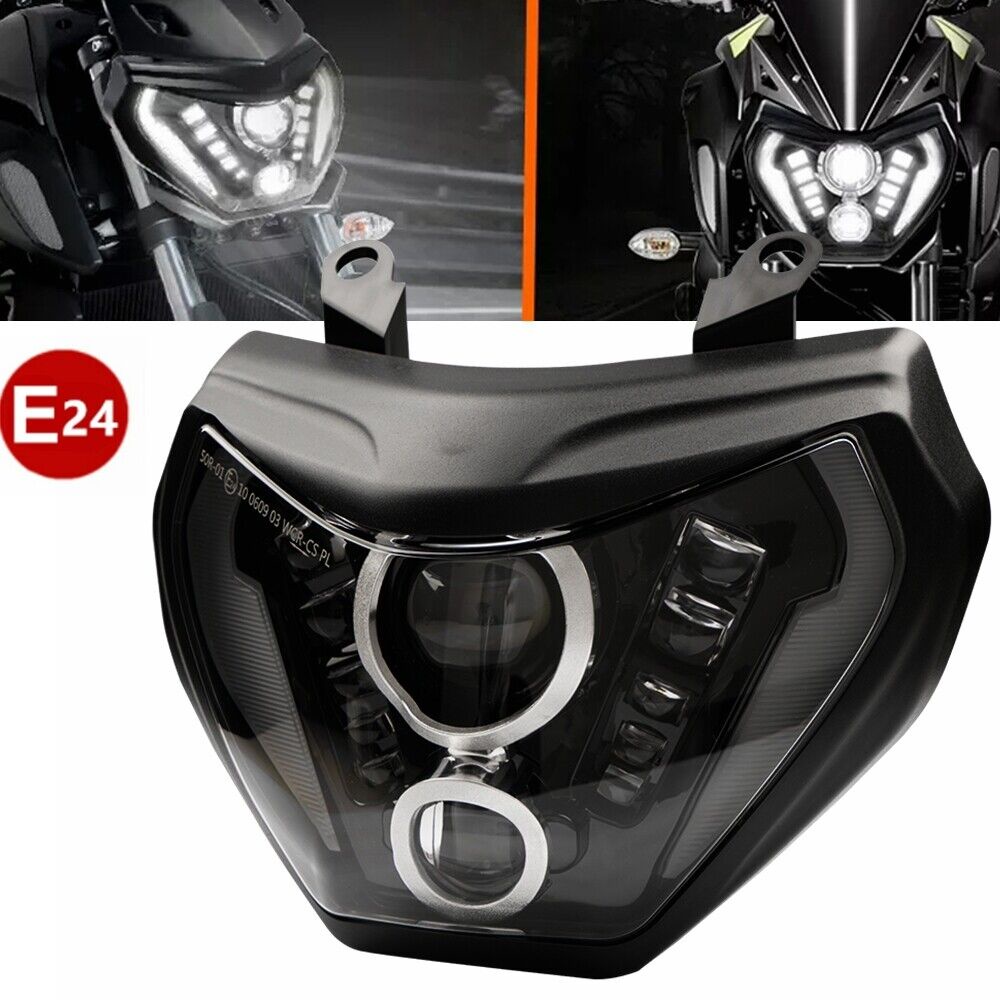 For Yamaha MT07 2018 2019 / MT09 FZ09 2014 2015 2016 LED Headlight ...