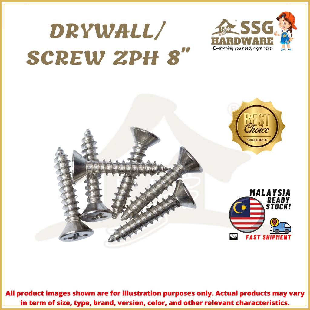 ZPH SCREW/ DRYWALL SCREW /SKREW PUTIH/ SKREW TAJAM / SKRU PAPAN/ SKRU ...