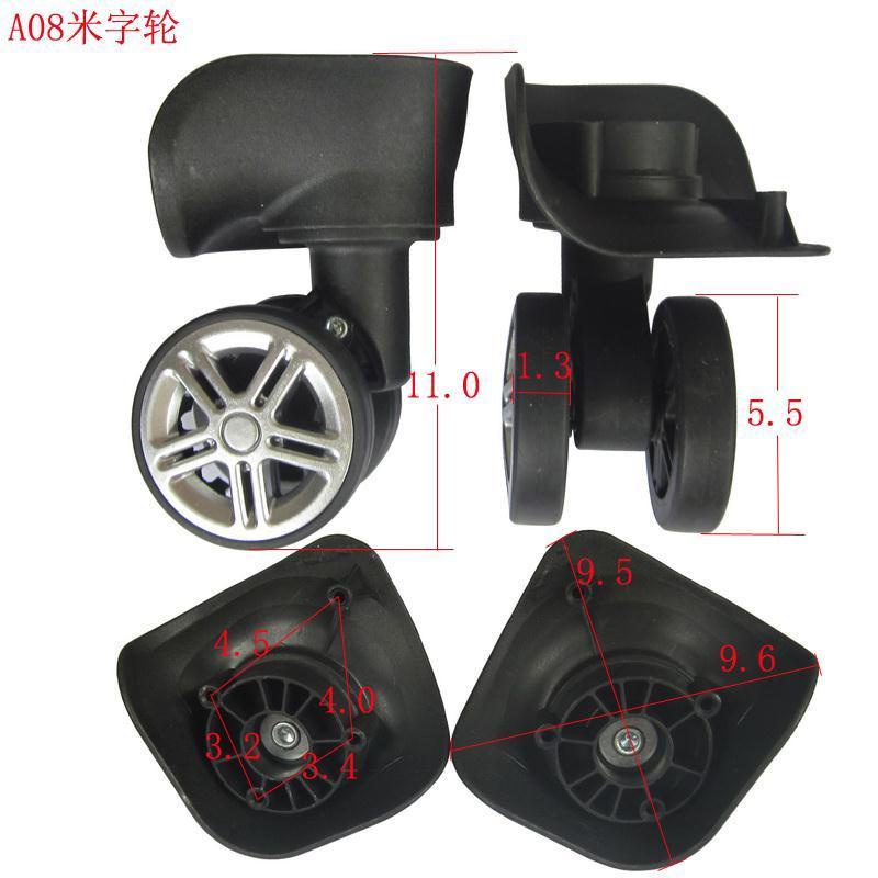 1 Pair Set Luggage Wheel Replacement Trolley Bag Wheel Accessories