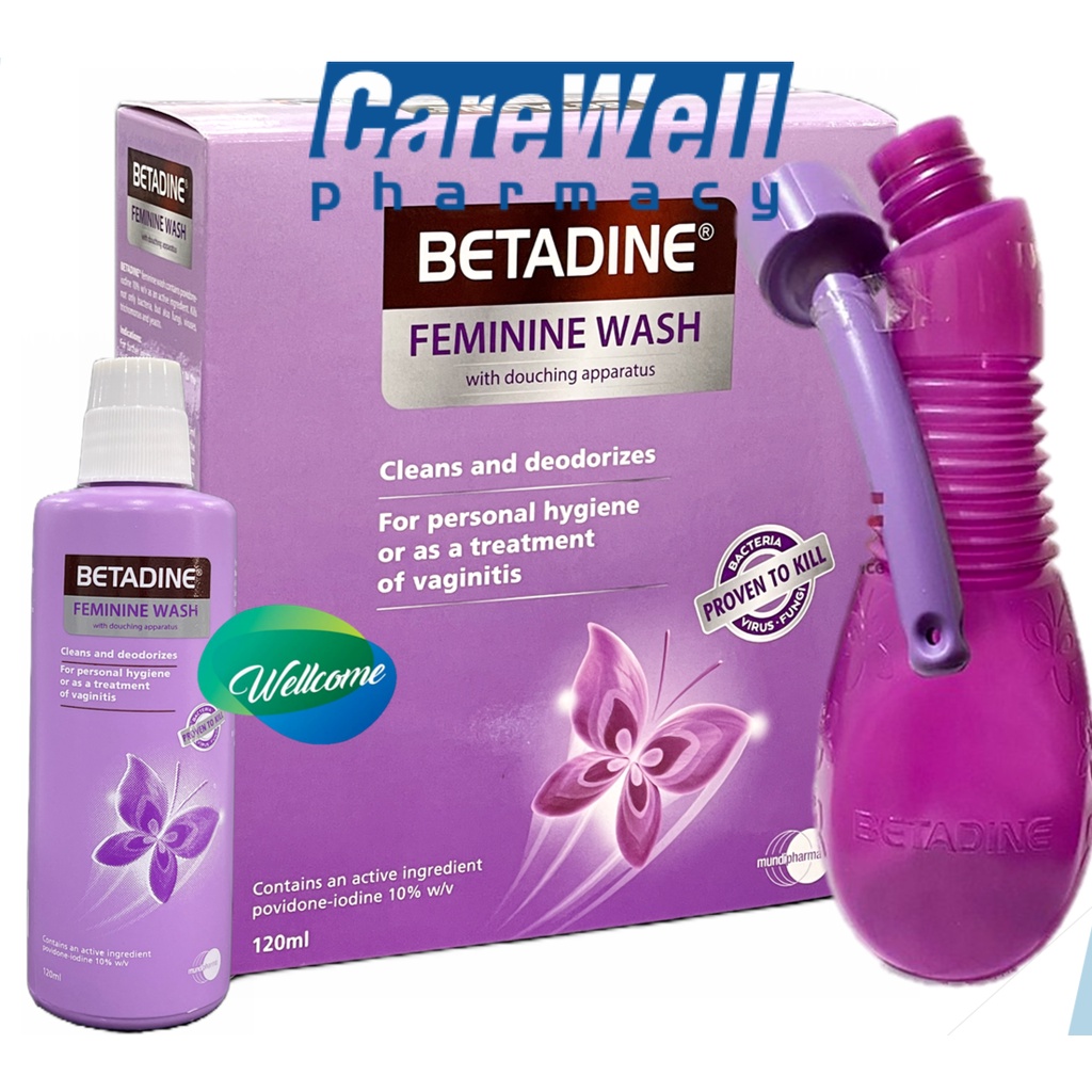 BETADINE FEMININE DOUCHING PVPI 10% WITH KIT 120ML (EXP: 05/2025 ...