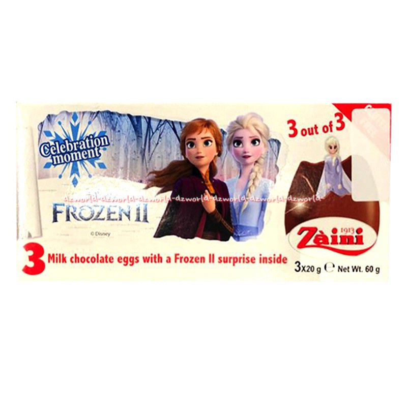 Zaini Frozen Elsa Frozen Disney Milk Chocolate Eggs Chocolate Egg Zainy 