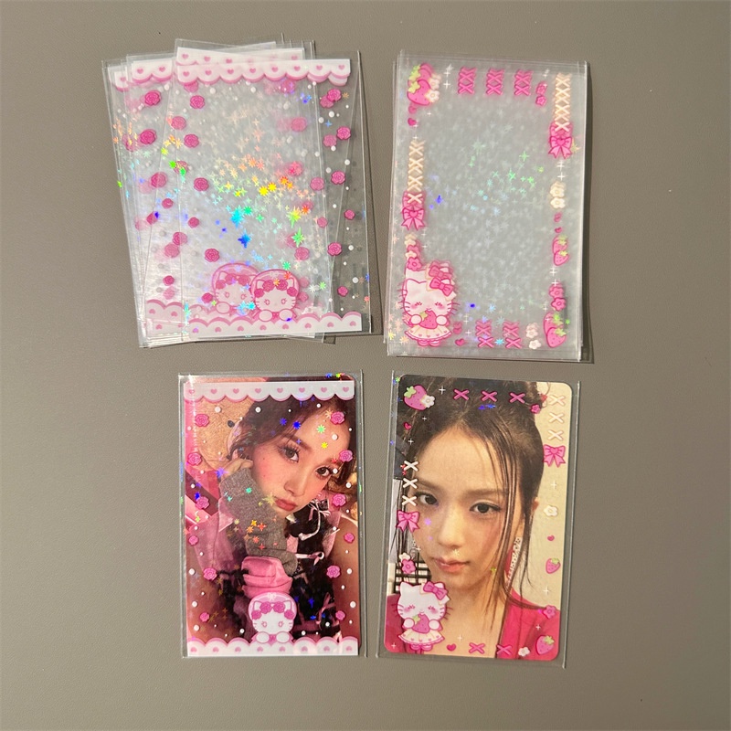 20pcs Sanrio Glitter Card Sleeves 3 Inch Photocard Protector Transparent  Card Film | Shopee Malaysia