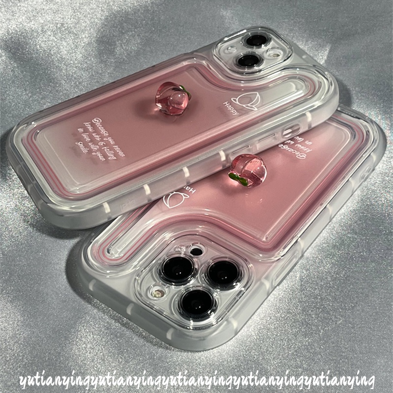 Pink Sweet Peach Cute Doll Phone Case Compatible for IPhone XR XS X MAX